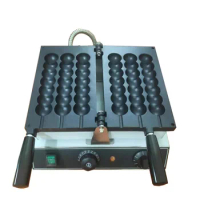 Commercial Electric Gas Skewer Waffle Stick Maker Machine Takoyaki Ball Shaped Waffle Making Octopus Ball Grill Pan