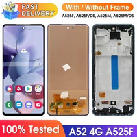 TFT Screen for Samsung Galaxy A52 A525 A525F A525M LCD Display Digital Touch Screen Assembly with Frame for Samsung A52 4G