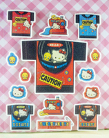 【震撼精品百貨】Hello Kitty 凱蒂貓~KITTY貼紙-小黃鳥崔西Tweety聯名款-黑衣