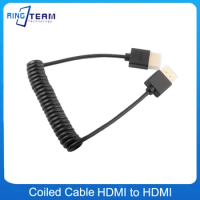 HDMI Cable HDMI to HDMI 2.0 Cable 4K for Xiaomi Projector Nintend Switch PS4 Television TVBox xbox 360 Coiled Cable HDMI