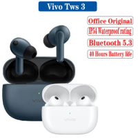 Original New Vivo TWS 3 TWS Bluetooth Wireless Earphone 360° Audio HiFi Quality 48dB Active Noise Cancelling For Vivo X90 Pro