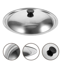 Pot Cover Universal Pan Lid Replacement Skillet Soup Grease Splatter Frying Stainless Steel Wok Lids