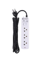 Power Strip (3 Outlet, 1 Switch, 3M, White) SO-33 (WH)
