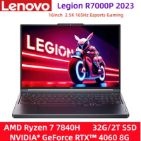 Lenovo Legion R7000P 2023 16inch Esports Gaming Laptop AMD Ryzen7 7840H 16G/32G RAM 1T/2T SSD RTX4060 2.5K 165Hz Game Notebook