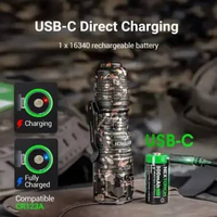 NEXTORCH Senter LED Tactical Flashlight - Cahaya Terang 1000 Lumens, Baterai Tahan Lama IH Camouflag