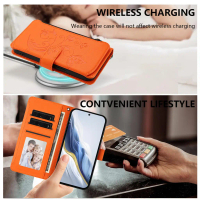 Ốp Lật, Chất Liệu Da, Thiết Kế Hoa, Tương Thích Với Huawei Y7A, Nova Y90, Thưởng Thức 50 Pro, 60, 20