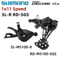 SHIMANO DEORE M5100 M6100 11s 12s Bicycle Groupset SL Shift Lever Right RD Rear Derailleur SGS for MTB Bike Shifter Accessories