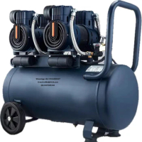 160L Oil-Free Air Compressor Powerful Pure Copper Piston Type Mute Repair car shop Portable Air Pump