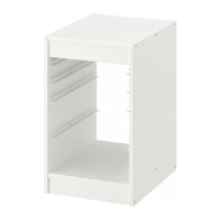 TROFAST 收納櫃框, 白色, 34x44x56 公分