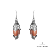 【Georg Jensen 官方旗艦店】2024 HERITAGE 耳環(純銀 紅碧璽 耳環)