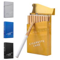 Aluminum Alloy Cigarette Case Smoking Accessories Hold 18 Cigarettes Tobacco Holder Pocket Box Storage Cigarette Accessories