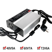 72v 6a 60v 8a dc Lithium battery charger 72 volt 6 amp 60 volt 8 amp battery charger AC input 220v charger