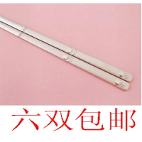 韓國進口不銹鋼磨砂筷子 實心不銹鋼扁筷子