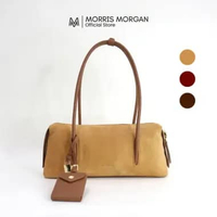 Tas Wanita Aurelle Bag by Morris Morgan - Shoulder Bag & Sling bag / Suede/Leather Dark Brown