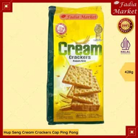 Hup Seng Cream Crackers Asin Cap Ping Pong Malaysia 428g