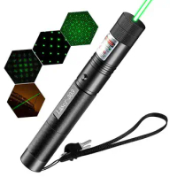 Powerful Green Laser Sight 10000m 532nm Laser Pointer Powerful Adjustable Focus Lazer with Laser Pen Head Burning Match