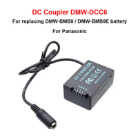 DC Coupler DMW-DCC6 replace DMW-BMB9 / DMW-BMB9E battery for Panasonic DMC-FZ150 FZ100 FZ40 FZ47 FZ48 and DC-FZ80 FZ82 FZ85 etc.