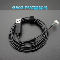 1PCS Mouse cable for Logitech G502 Hero RGB USB PVC knitting wire Mice Line Replacement wire Giving mouse skates