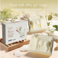 Natural Goat Moisturizing Anti-Mite Facial Cleansing Bath Cold Process Handmade Sea Salt Goats Milk Soap