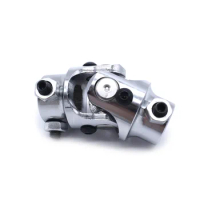For Mustang II Power Rack Car Accessories 3/4-36 Spline X 3/4Inch DD Smooth Chrome Universal Steering Shaft U Joint