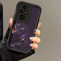 Sarung Telefon Pasangan, Rekaan Bunga Teratai, Untuk Honor 200 Pro, Perlindungan Jatuh, Kalis Kejuta