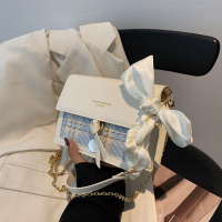 挎包 手提包 斜背包 今年流行2023新款包包 女春夏雙層洋氣白色鏈條包 高級感單肩斜挎包