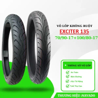 Lốp Vỏ Xe Exciter 135 thông số 70/90-17 và 100/80-17 chính hiệu NAVADO - Lốp xe máy