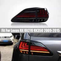 Rear Tail Light Fit for Lexus RX RX270 RX350 2009-2015 Tail Lamp Assembly Modification LED Running Water Turn Signal Brake Light