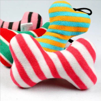 2018 Pet Dog Toys Plush Bone Chew Toy Molars Bite Resistant Sounding Toy Durable Bear Bite for Small Teddy Dog Toy Product