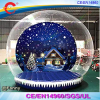 Free shipping, Giant Snow Globe for Christmas Decoration, Photo Snow Globe Inflatable,Commercial Quality Human Sized Snow Globe