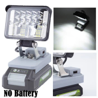 Portable LED Camping Lantern Work Light For Greenworks 24V Lithium Battery Outdoor Wireless w/USB(NO Battery )