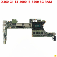 Used For HP X360 G1 13-4000 Laptop Motherboard 801505-601 801505-501 801505-001 DA0Y0DMBAF0 I7-5500U CPU 8GB RAM