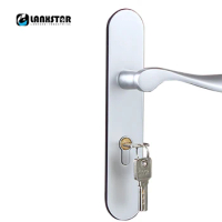 Modern Minimalist Space Aluminum Door Lock Handle Locks Indoor Mechanical Lockset Room Door-locks