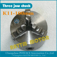 Manual chuck Three jaw self-centering chuck K11-100mm 3 jaw chuck Machine tool Lathe chuck
