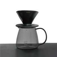 【HARIO】V60 阿爾法蛇紋濾杯灰色咖啡壺組(ADC-01-SN VBS-60-GR-TW)