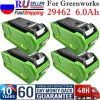 6000mAh Li-ion Battery For Greenworks 40V 6ah battery 29472 29462 25322 24252 29727 29717 RU 40v for greenworks battery