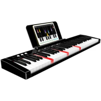 TERENCE TS01 61-key Multi-function Electric Keyboard Piano 1800mAh Battery Support Lighted Keyboard &amp; MIDI USB Interface