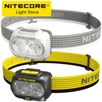 Nitecore UT27 800L Ultra Lightweight Triple Output Elite Headlamp Running Camping Headlight + Rechargeable Battery White / Black