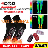 Kaos Kaki Magnet Terapi Pemanas Penghangat Telapak Kaki Tourmaline Magnetic Socks Kaos Kaki Magnetik