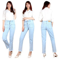 FortKlass BF NIKITA CELANA JEANS BOYFRIEND DENIM WANITA PLAIN POLOS