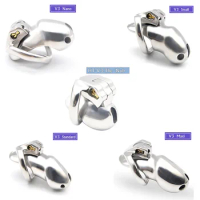 HT V3 Stainless Steel Chastity Device CB6000S Male Chastity Cage 5 Size Penis Lock With Penis Ring Sexy Toys For Men Adults Shop