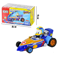 TAKARA TOMY Tomica DS Series Donald Duck Racing รถตำรวจรุ่นของเล่นเด็กสำหรับเด็กคริสต์มาสของขวัญเด็กชายและเด็กหญิง