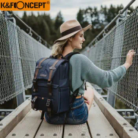 K&amp;F CONCEPT Shockproof Camera Backpack Waterproof Multifunctional Travel/Photo/Video/Tripod Bag With Dual-layer Design For DLSR