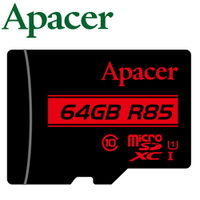 Apacer 宇瞻 64GB 85MB/s microSD microSDXC TF U1 C10 記憶卡