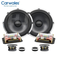 1kit 6.5Inch Car Sound System Tweeter Midrange Bass Full Frequency 3-way Component Speakers Audio Set Subwoofer for Car Auto