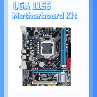 LGA1156 Desktop Motherboard 16GB RAM DDR3 Memory Computer Motherboard 4 SATA PC Mainboard Dual Channel for I3 530/i5 750/660CPU
