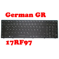 Laptop Keyboard For SKIKK 17RF97 With Frame Black United States/German With Backlit