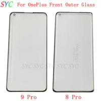 Front Outer Glass Lens Touch Panel Cover For OnePlus 9 Pro 7 8 Pro Glass Lens with OCA Repair Parts