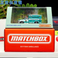 MATCHBOX RLC 1:64 2019 ram dodge Ambulance pickup crystal box moving parts car alloy model