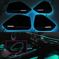 For audi A4 B9 A5 2017-2022 Led Ambient light door Speaker Cover led Door Panel Illuminate Ambient Light
